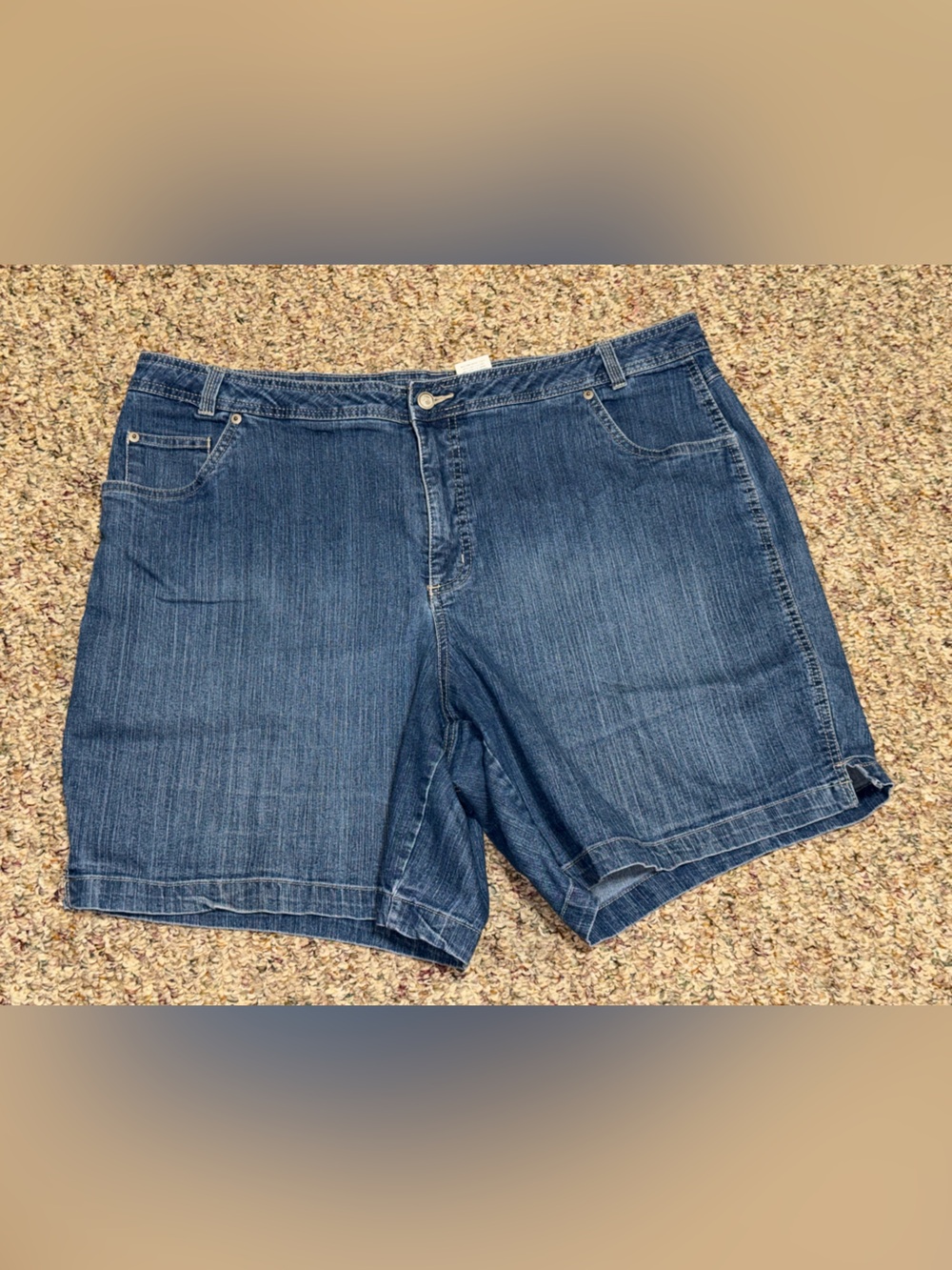Women's plus size 22W shorts Denim Shorts in Classic Blue summer beach